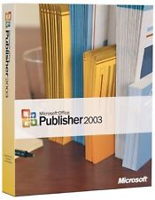 Microsoft Office Publisher 2003 Full Version w/ License & Key = NEW = picture
