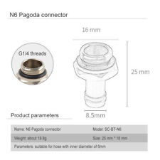 Connector G1/4 Thread Barb Water Cooling Fitting For ID 6mm 8mm 10mm Hose Tube picture
