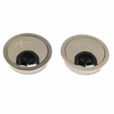 2-Pack Desk Metal Grommet for Wire Organization Silver, Beautiful  See Pictures picture