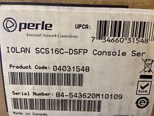 NEW PERLE SYSTEMS IOLAN SCS16C-DSFP CONSOLE SVR 04031548 picture