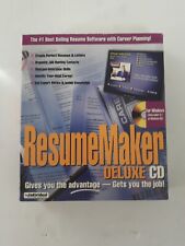 Resume Maker DELUXE EDITION. [CD] Brand New Sealed picture