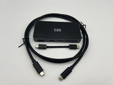 C2G Dual Monitor Docking Station 54439 USB C to 4K HDMI, DisplayPort & VGA picture