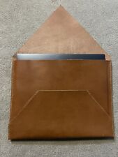 Handmade Italian Leather Sid Mashburn Style Envelope Laptop Travel Case - MTO picture