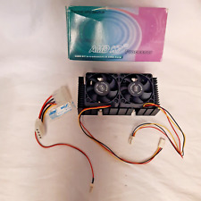 VINTAGE CPU Cooler for AMD K7 & Pentium II SLOT1 PROC. (Dual Fan) NEW OLD STOCK picture