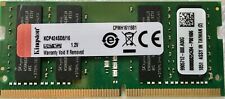 KINGSTON 16GB DDR4 2400MHz PC4-19200 SO DIMM FOR LAPTOPS  KCP424SD8/16 picture
