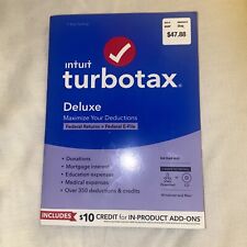Intuit TurboTax Deluxe CD or Download Federal Returns & E-File, Tax Year 2022 picture