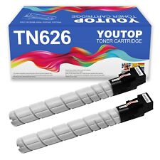 Youtop Konica Minolta TN-626K Toner Cartridge - Black 2 Pack picture
