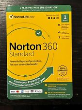 Norton 360 Standard 2024, 1 Device (PC Mac Android iOS) 1 Year (Sealed Key Card) picture