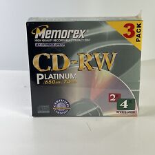 Memorex CD-RW 650MB (set of 3) Sealed, 74 Minutes Storage, 4X Multi Speed picture