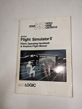 Vintage Atari Sublogic 1987 A2-FS2 FLIGHT SIMULATOR II Pilots Flight Manual  picture
