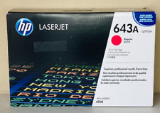 HP LaserJet Q5953A Magenta Toner Print Cartridge 643A 4700 OEM NEW SEALED picture