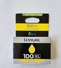 Genuine Lexmark 100XL High Yield Yellow Cartridge 14N1071 picture
