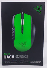 NEW Razer Naga Limited Edition Green 2014 12-Button MMO Gaming Mouse RZ01-0104 picture