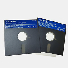 Lot of 2 Hardball Baseball Game For IBM PC 1987 Accolade Floppy Disk 1 & 2 picture