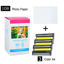 KP-108IN 3 x Ink and 108 Paper Sheets for Canon Selphy CP900 CP910 CP1300 CP780 picture