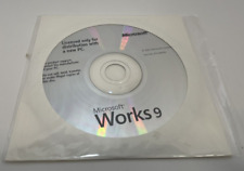 Microsoft Works 9 Installation CD 9.0 for Dell Computer New Old Stock Sealed picture