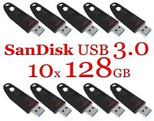 LOT 10x SanDisk 128GB Cruzer Ultra USB 3.0 Flash Drive SDCZ48-128G read 150 MB/s picture