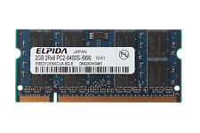 ELPIDA 2GB 2RX8 PC2-6400S-666 Laptop Ram Memory picture