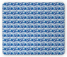 Ambesonne Blue Design Mousepad Rectangle Non-Slip Rubber picture