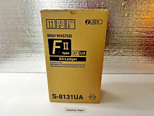 Riso Master S-8131UA F II Type 37 UA Paper Rolls Box of 2 NEW OEM Genuine Sealed picture