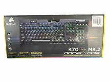 Corsair K70 RGB MK.2 Black Cherry MX Speed Mechanical Gaming Keyboard Used picture