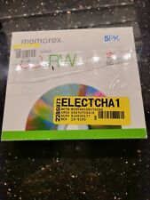 Memorex High Speed CD-RW 5 Pack 12X 700MB 80 MIN Rewritable Unused. picture