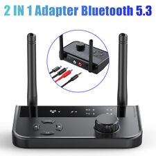 Bluetooth 5.3 Audio Receiver Wireless Music TV Transmitter Long Range 2 in 1 US picture