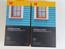 Kodak Cartridge And 80 Sheets of Paper For Kodak Printer Dock PHC-80 (2Pack) picture