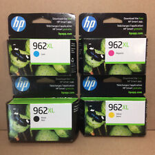Genuine HP 962XL Ink Cartridges 4 Pack - Black Cyan Magenta Yellow EXP 2024 Nice picture