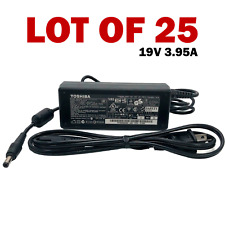 LOT OF 25 Toshiba 75W AC Adapter Laptop Charger ADP-75SB AB PA3468U-1ACA w/ Cord picture