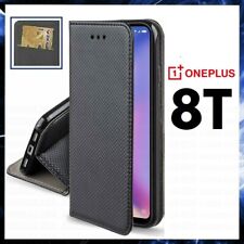 Case IN Wallet Book For ONEPLUS 8T Cover Flip Magnetic Black Leather picture