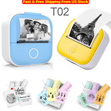 Mini Pocket Sticker Printer T02 Mini Pocket Thermal Printer Wireless Bluetooth picture