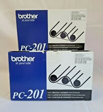 Lot of 2 Two BROTHER PC-201 Printing Cartridges New picture