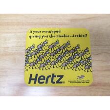 Vintage Hertz Mouse Pad Mousepad Antimicrobial Yellow / Black picture