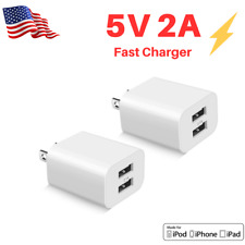 Dual Port USB Fast Wall Charger Block Power Adapter Cube For iPhone iPad Android picture