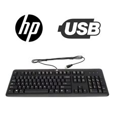 New HP Wired Standard USB Computer Desktop Keyboard - Black 672647-003 KU-1156 picture