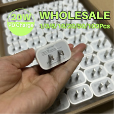 100X Lot 20W PD Fast Charger For iPhone 15/14/13/12/Pro/11/8 USB Type C Adapter picture