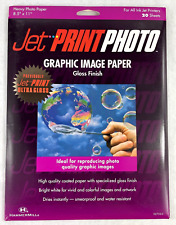 Jet Print Photo Graphic Image Paper Gloss Finish Heavy Weight 8.5 X 11 20 Sheets picture