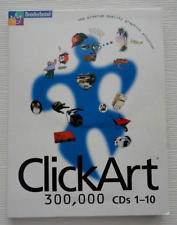Vintage Broderbund ClickArt 300,000 PrintShop V5 / PC Software / 20 disc set picture