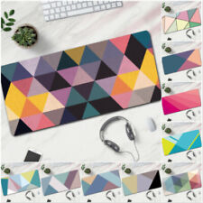 Large Size Mouse Pad Colorful Triangle Desk Mat Non-Slip Keyboard Pad USA picture