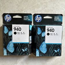 x2 New OEM HP 940 Black Ink 2 two pack lot twin C4902AN Exp16 Genuine Retail BOX picture