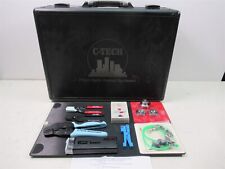 C-Tech Fiber Optic Tool Kit Strippers Crimpers SPOT Tester w/ Hard Case & More picture