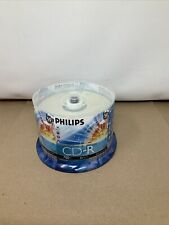 Philips CD-R 50 Pack 700 MB 80 Min 52x Brand New Factory Sealed - Blank Discs picture