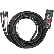 SUPER CAT6 RJ45 Shielded Tactical Ethernet 4 Channel  Cable Snake Fan-Box 100 ft picture