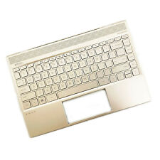 New Upper Case Palmrest Backlit Keyboard Gold For HP Envy 13-AH L19541-001 picture
