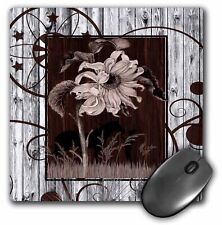 3dRose Western horse and cowgirl silhouette with a vintage sunflower and white-w picture