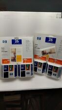 (2) HP inkjet 26 Printing Fun Kit 2002 Unopened/Expired 2 Ink Cartridges Vintage picture