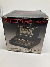 CEPTRE CP-2600 Jumbo Deck Top Clock With Calculator SL-12/ RARE picture