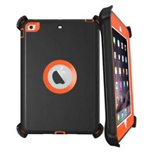 Heavy Duty Tough Shockproof Case Stand BLACK/ORANGE For iPad 6 2018 A1893 A1954 picture