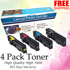 Set of 4 Compatible 2660 High Yield Toner Cartridges for Dell C2660dn C2665dnf picture